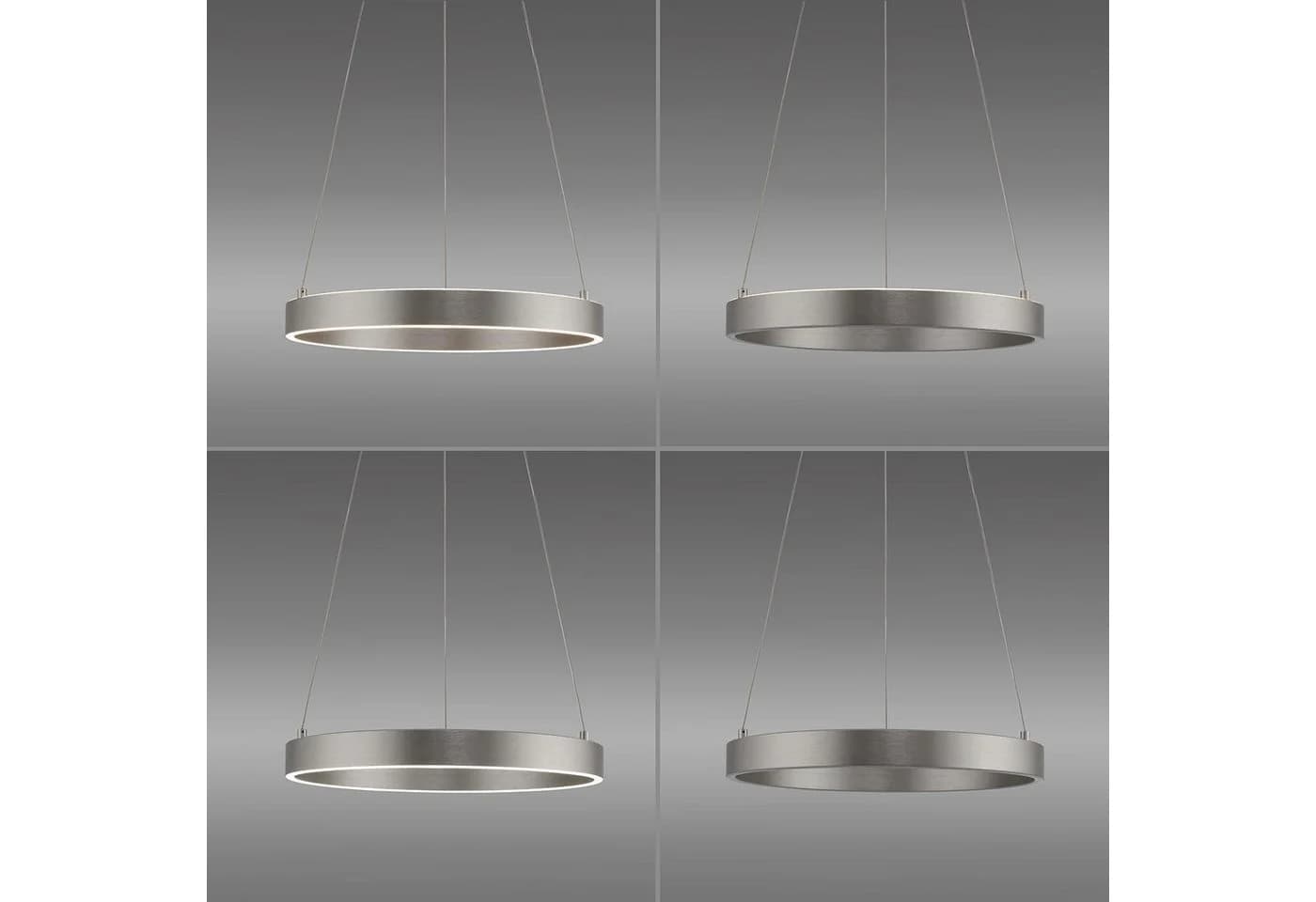 Paul Neuhaus LED Pendelleuchte ANILLO 2-flammig Grau Aluminium Stahl - Bild 5