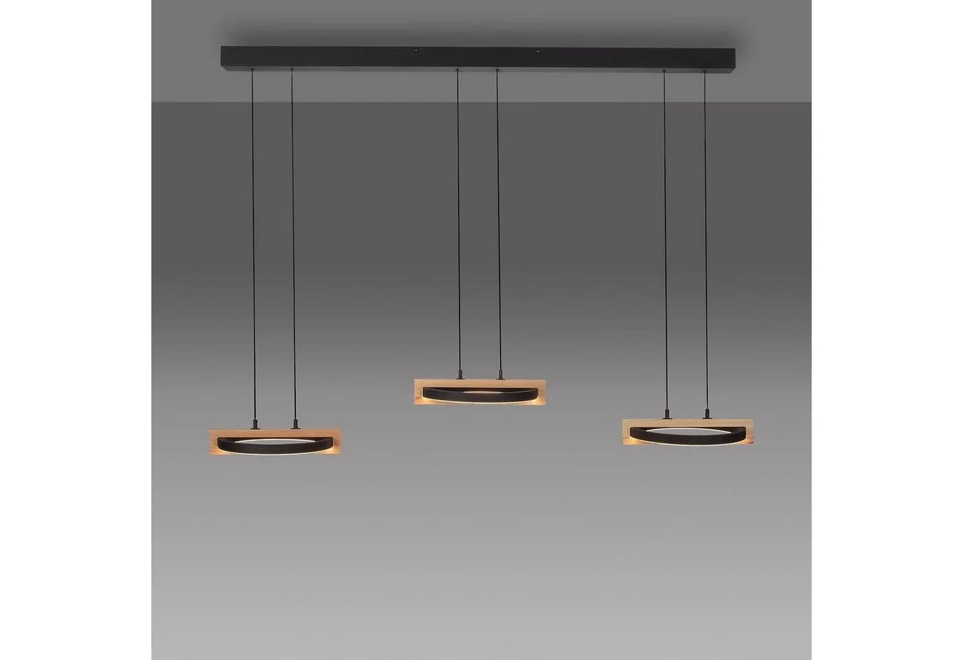 Pendelleuchte MONDO FAMERA Holz Dimmbar Fernbedienung - Bild 3