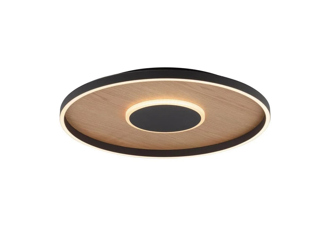 MONDO LED Deckenleuchte FAMERA 2-flammig Schwarz Eichenholz - Bild 2