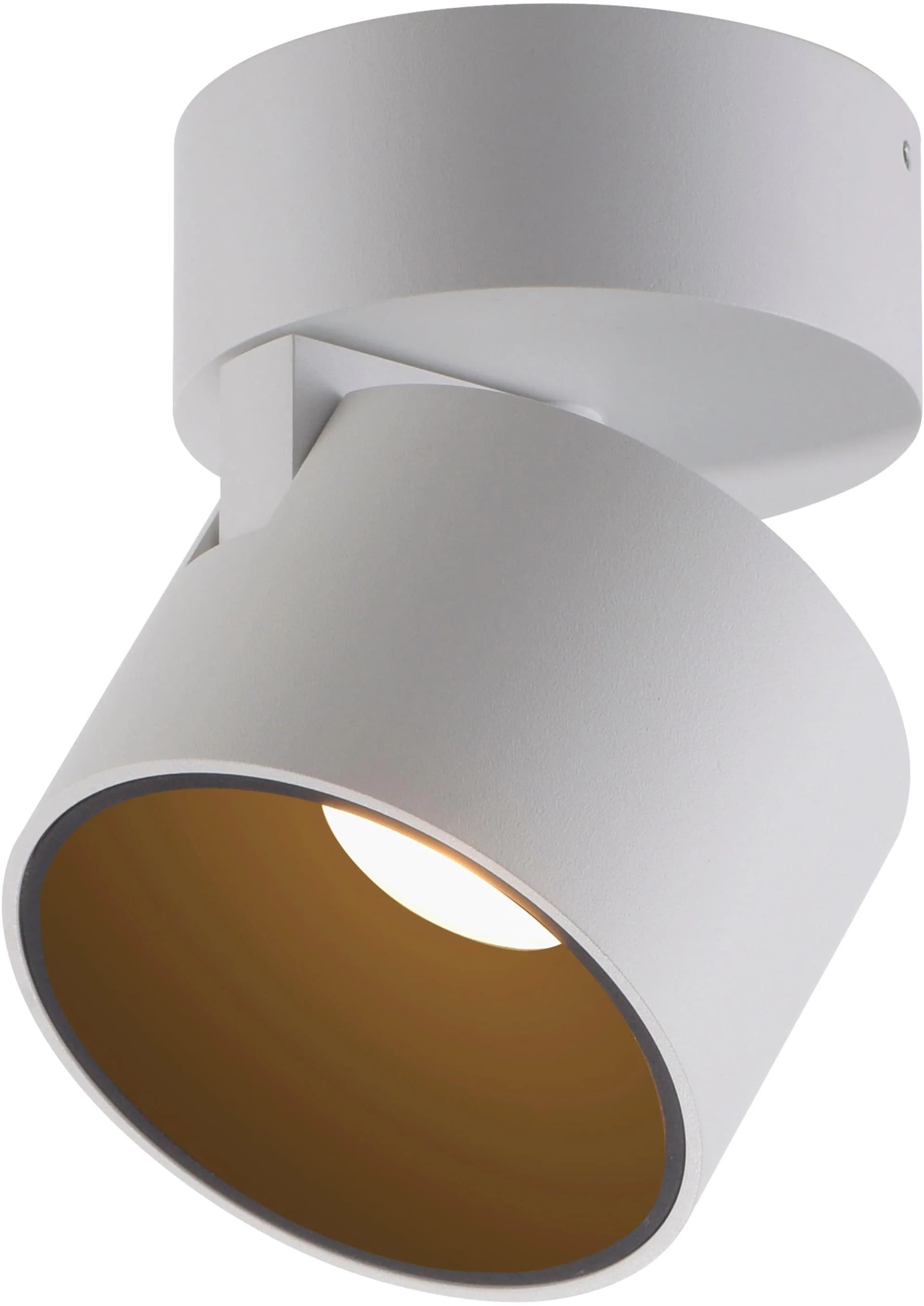 PURE LED-Deckenspot Cup Weiß Metall 9,5 cm