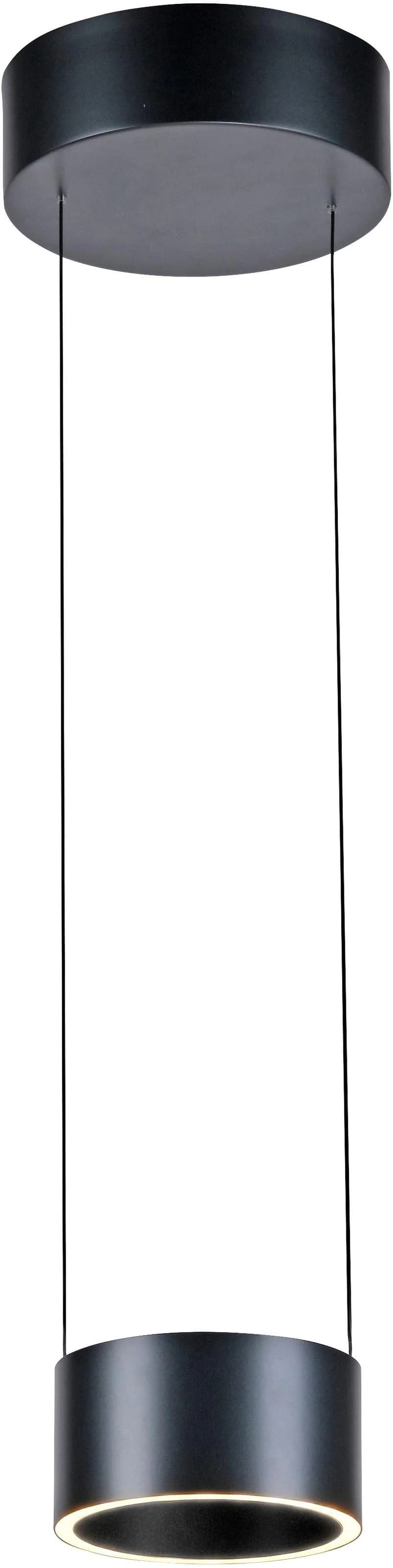 PURE LED-Pendellampe Clipse, grau, Ø 20 cm CCT Dimmer 2-flg