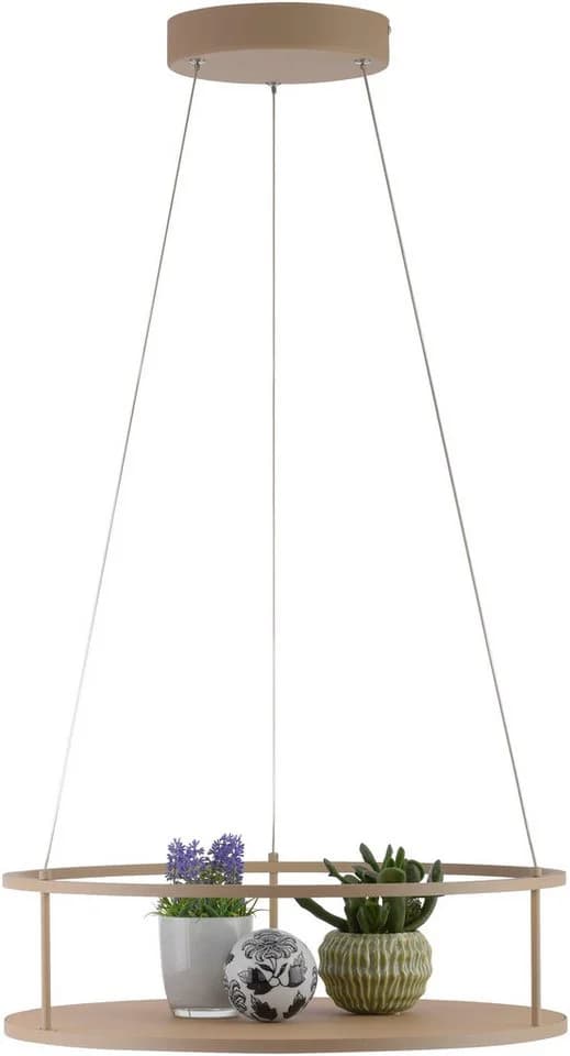 Paul Neuhaus LED-Hängelampe Contura Sandfarben 50 cm - Bild 5