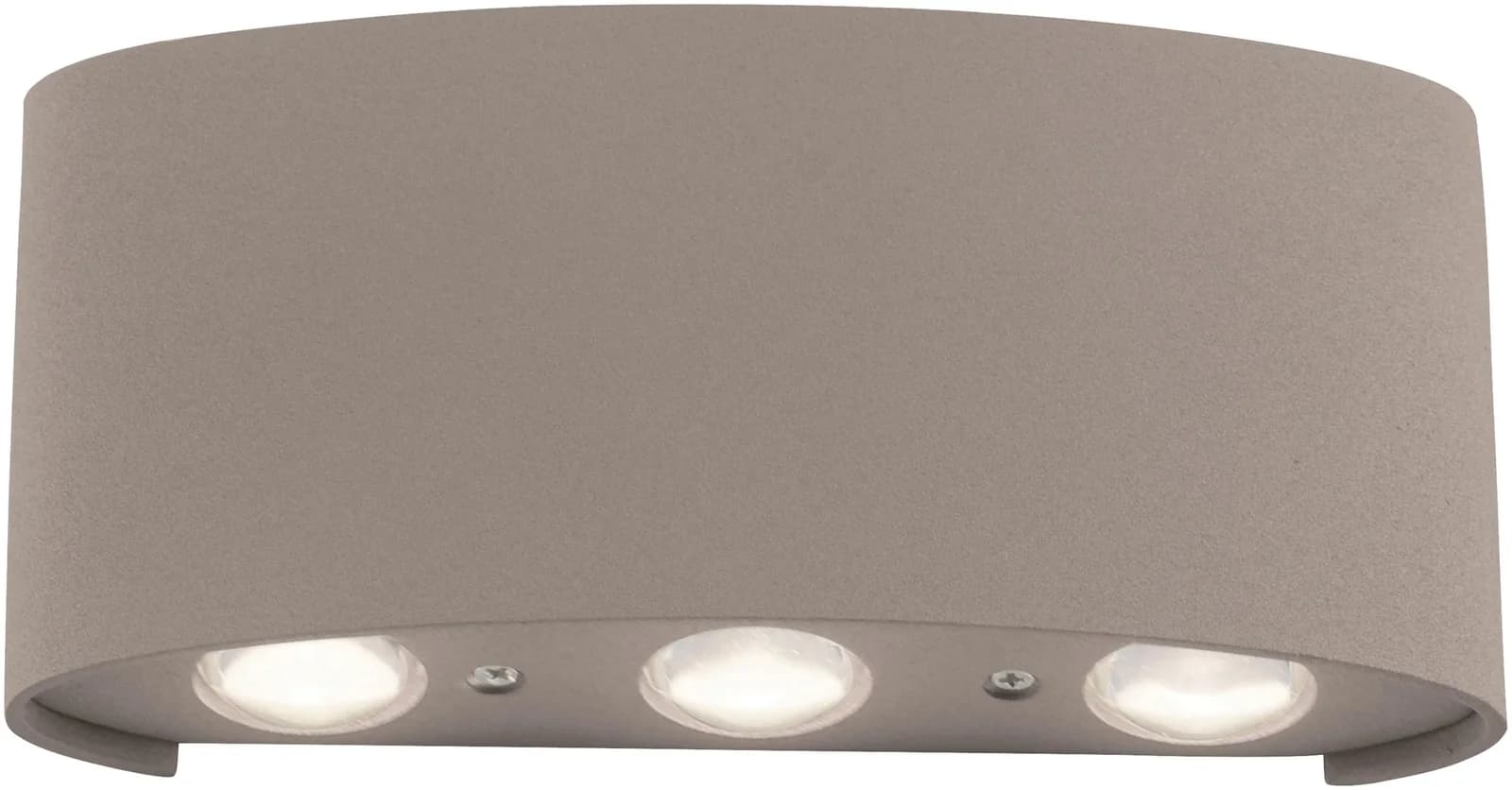 Paul Neuhaus LED-Außenwandlampe Carlo 17 cm Sandfarben