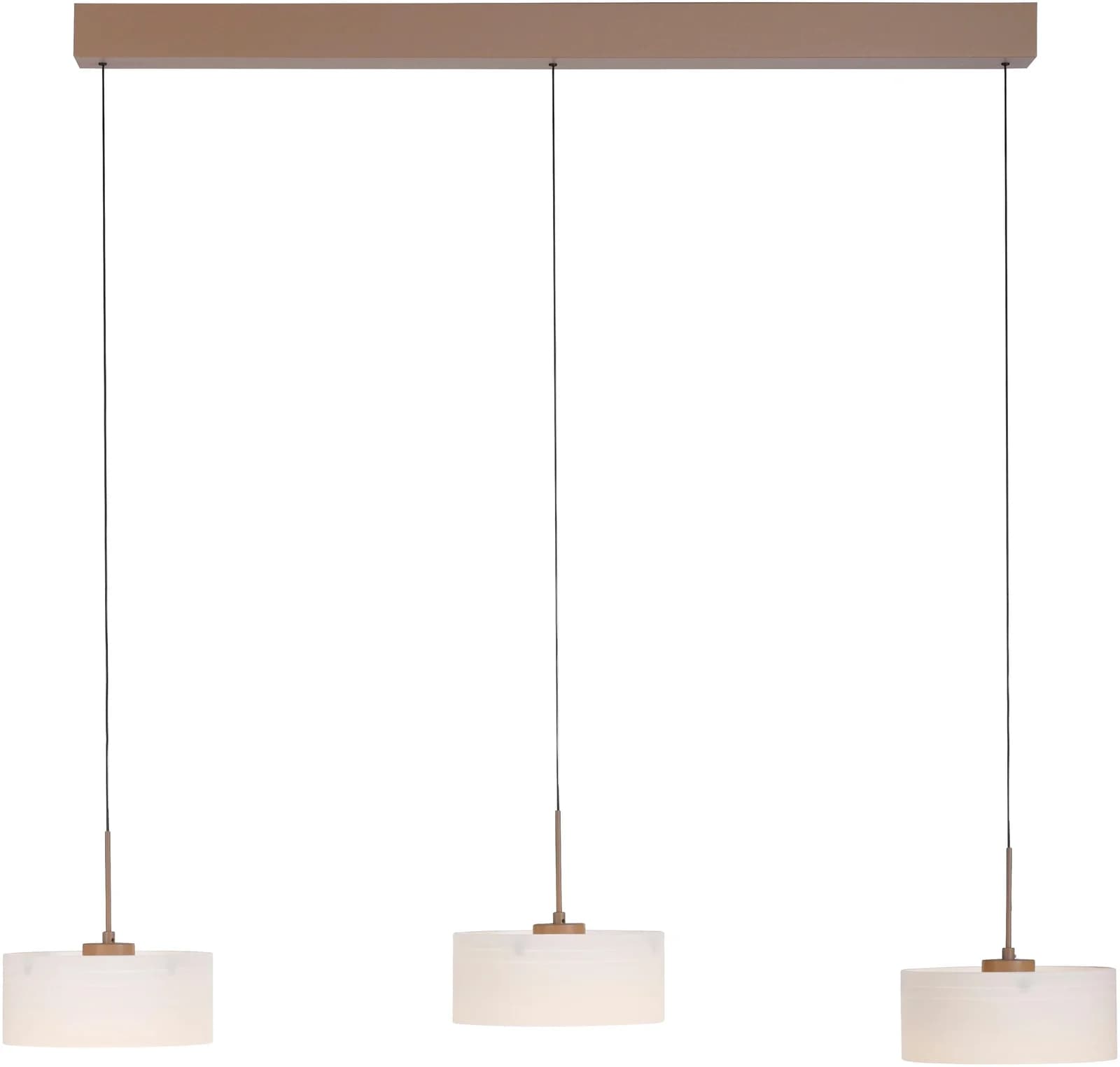 PAUL NEUHAUS LED Pendelleuchte MARIKA Beige 3-flammig