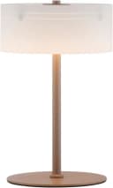 Moderne LED Tischleuchte aus Glas und Sand Bild 2