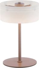 Moderne LED Tischleuchte aus Glas und Sand Bild 3
