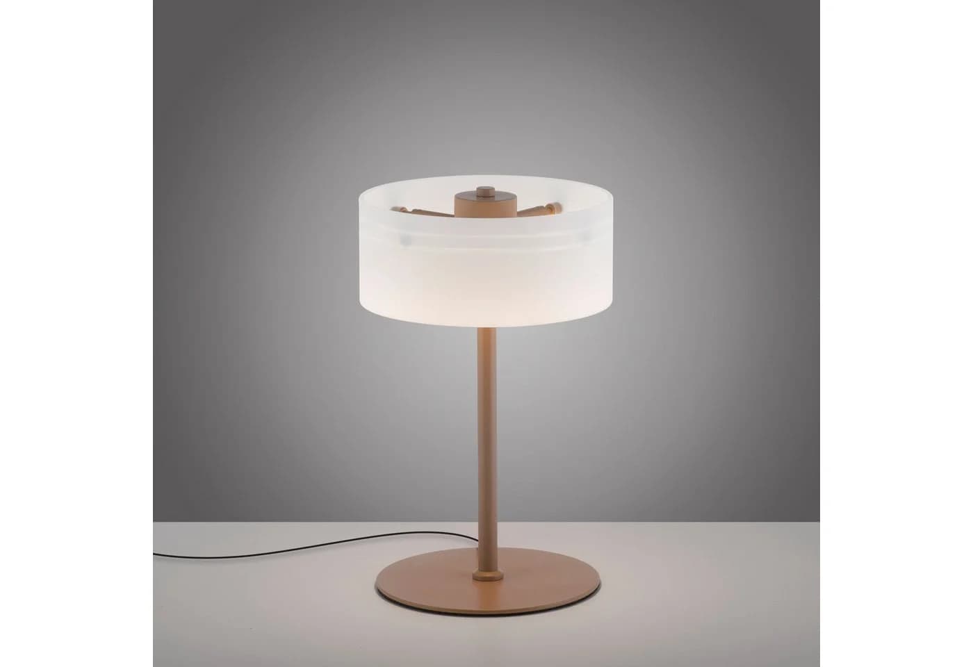 Moderne LED Tischleuchte aus Glas und Sand - Bild 5