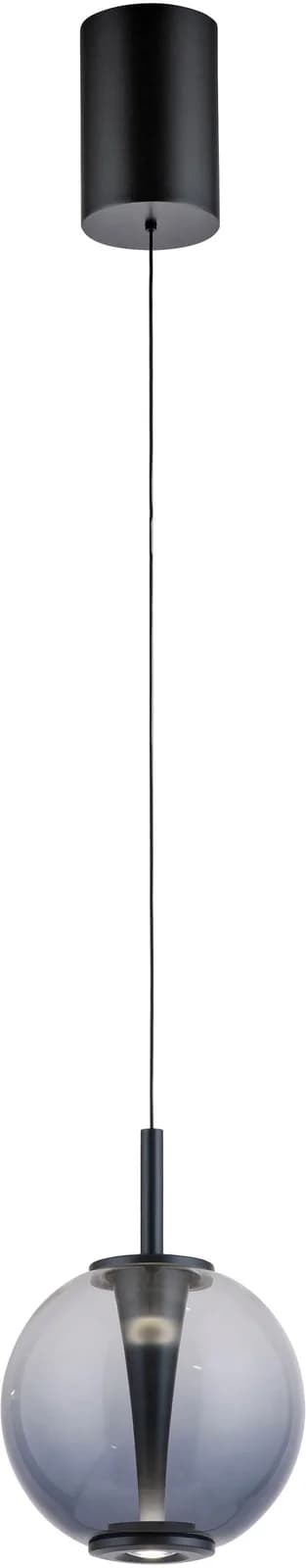 PURE LED-Pendellampe Infinity, grau, Ø 18 cm, CCT