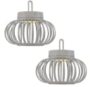 JUST LIGHT LED Tischleuchte Sand Bambus Touchdimmer Akku Bild 1