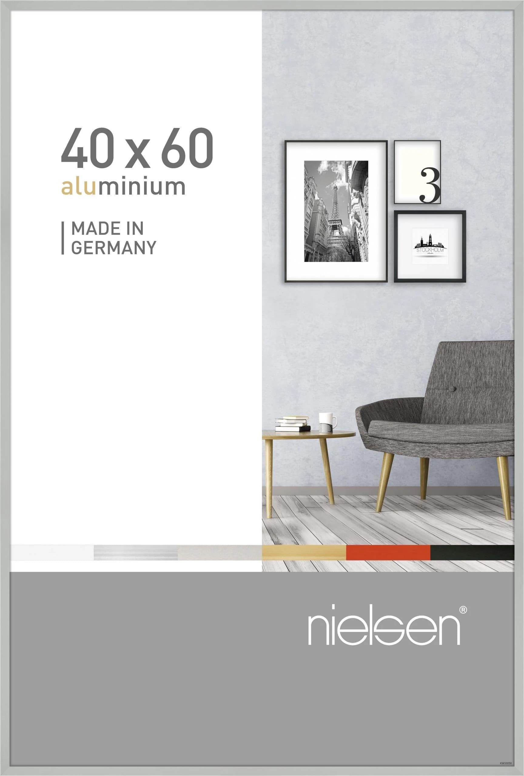 Bilderrahmen PIXEL Silber Matt Aluminium 40x60cm