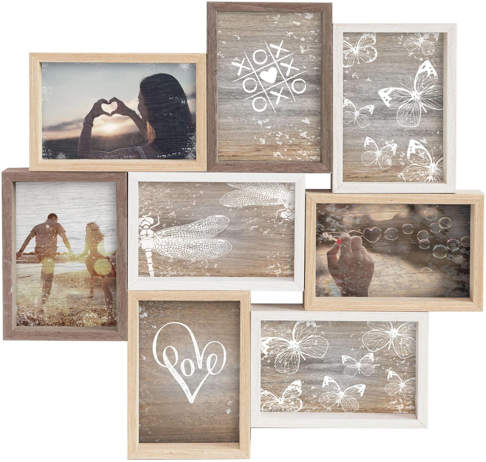 accent by nielsen Collagerahmen Mixed Colours 8 Fotos 10x15 cm Braun