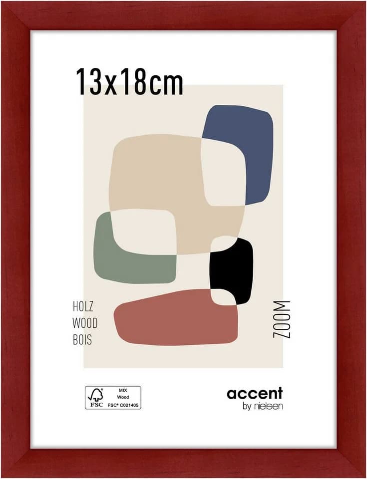 accent by nielsen Bilderrahmen Zoom Rot Holz - Bild 2