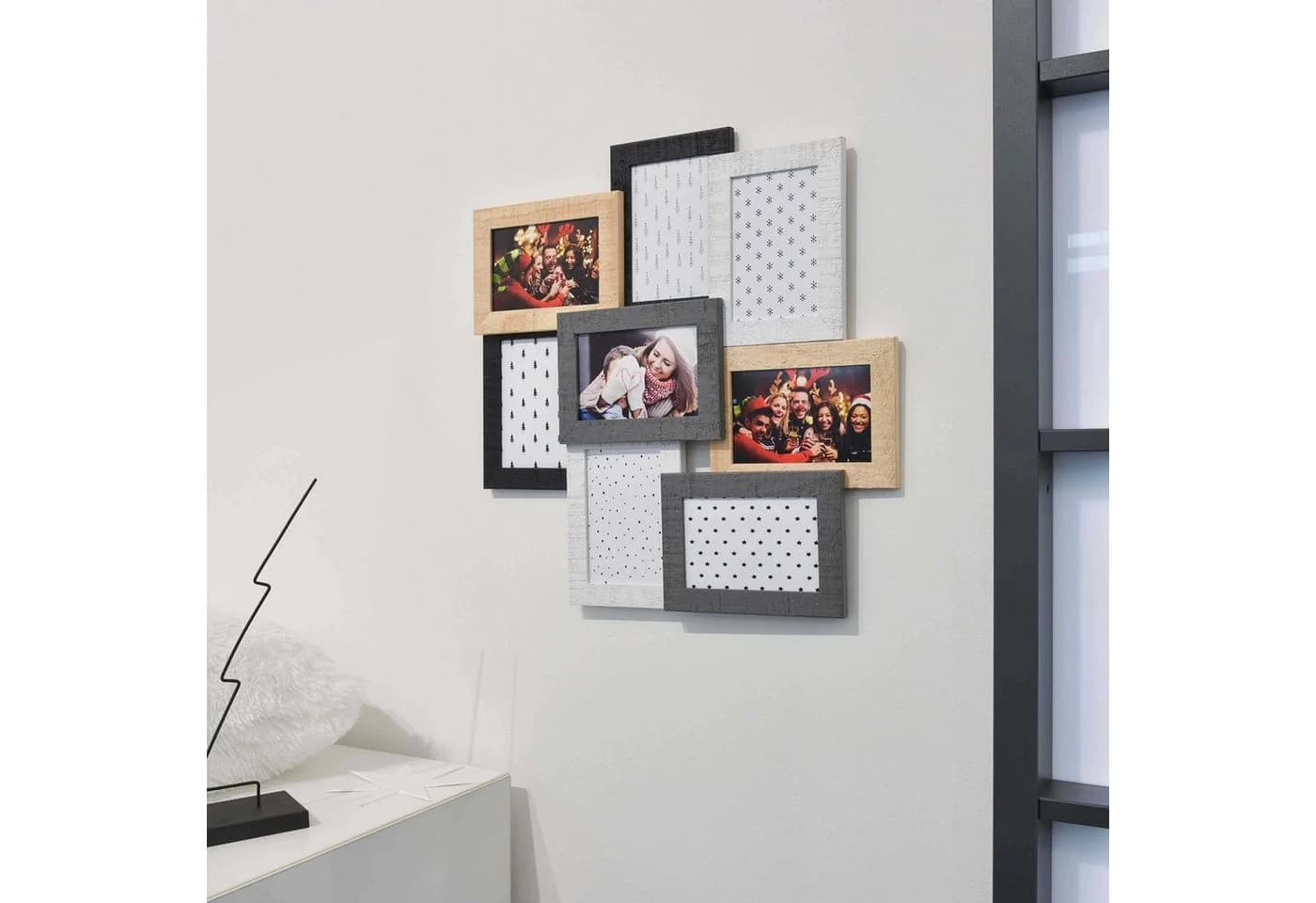 accent by nielsen Collagerahmen 3D Collage 8 Fotos Holz Bunt - Bild 4