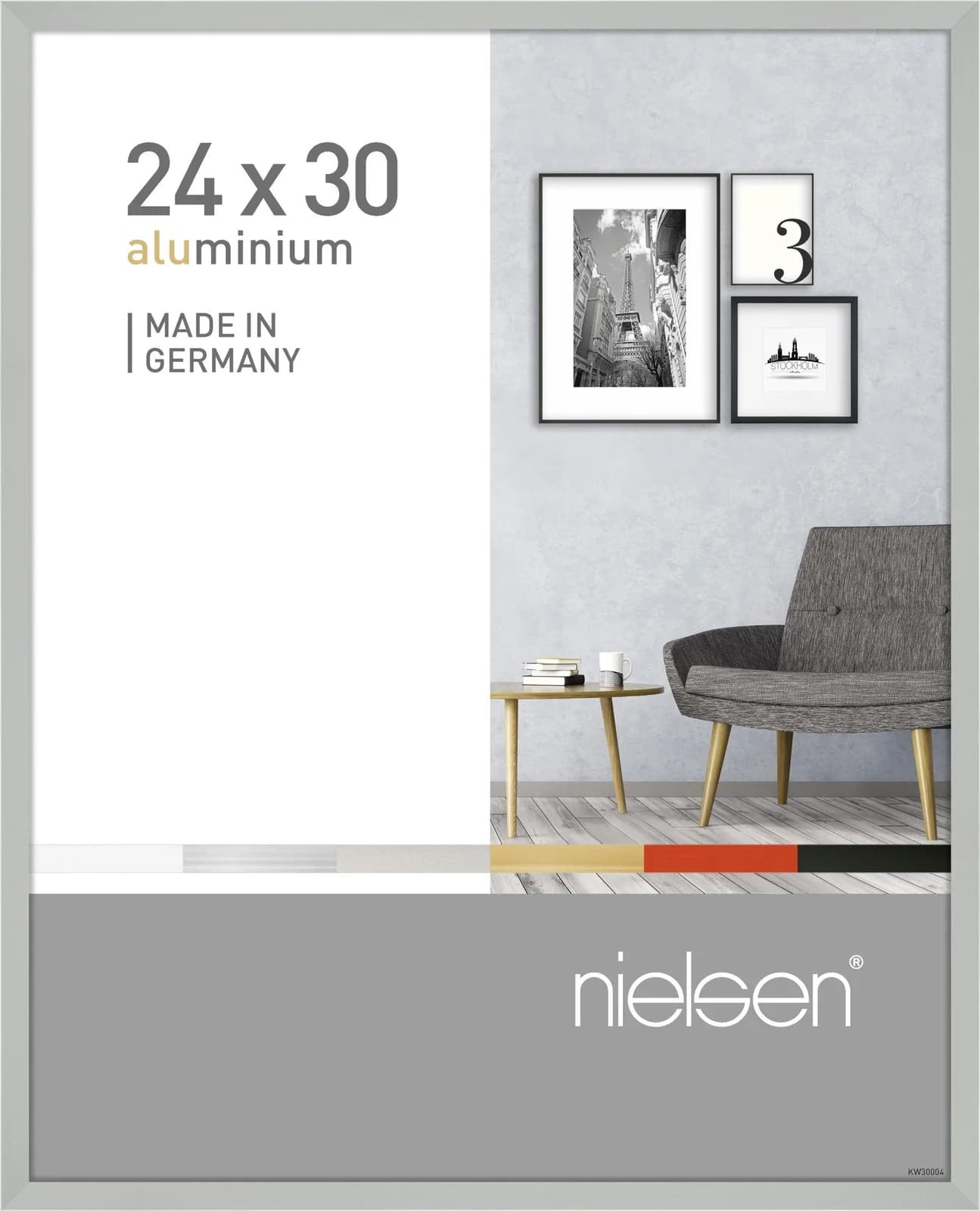 Bilderrahmen PIXEL Aluminium matten Silber Wechselrahmen