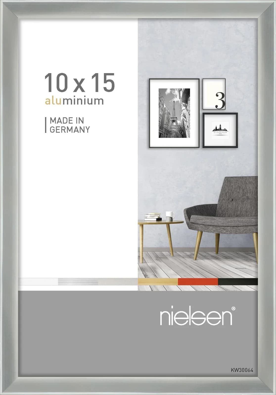 Bilderrahmen PIXEL Silber Aluminium 10x15cm