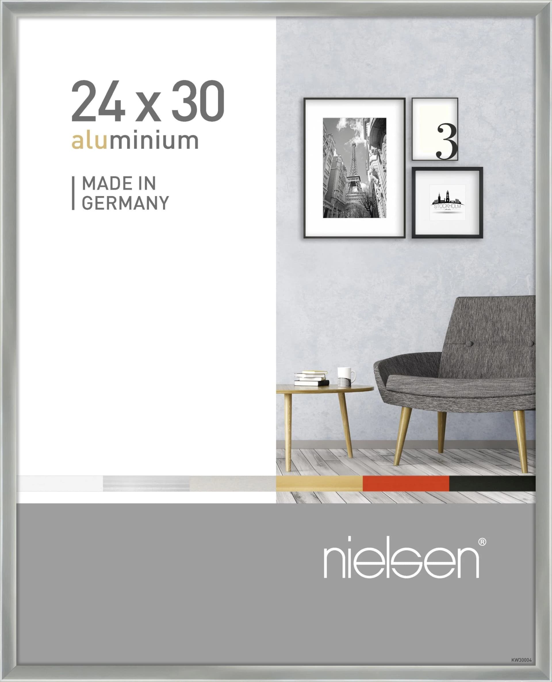 Bilderrahmen PIXEL Aluminium Wechselrahmen Silber