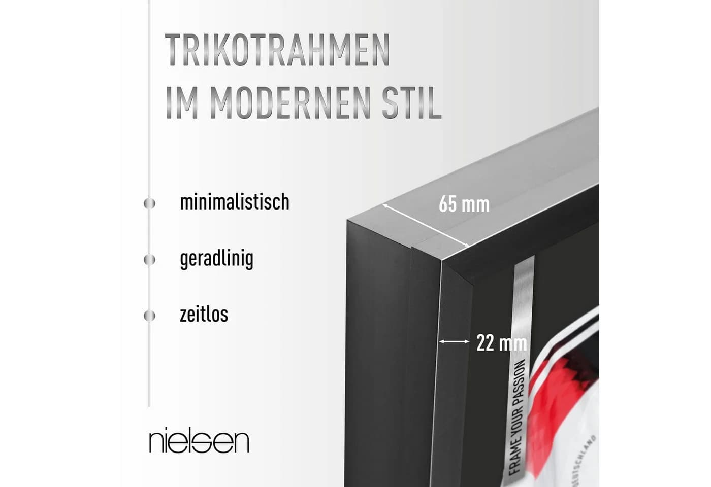 Nielsen Trikotrahmen 70 x 90 cm Aluminium - Bild 3