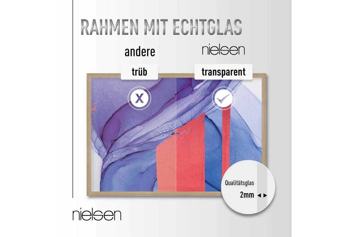 Nielsen Holzrahmen Quadrum 18x24cm Eiche - Bild 4