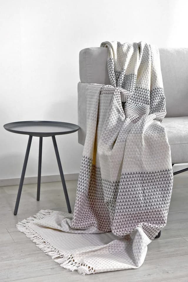 nielsen HOME Wohndecke Dana Baumwolle Boho-Stil Fransen - Bild 5