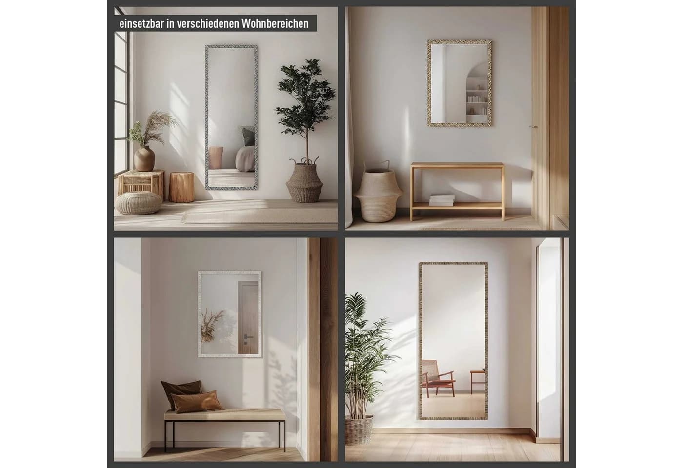 nielsen HOME Wandspiegel Florentina in Weiß, Silber, Gold oder Bronze - Bild 5