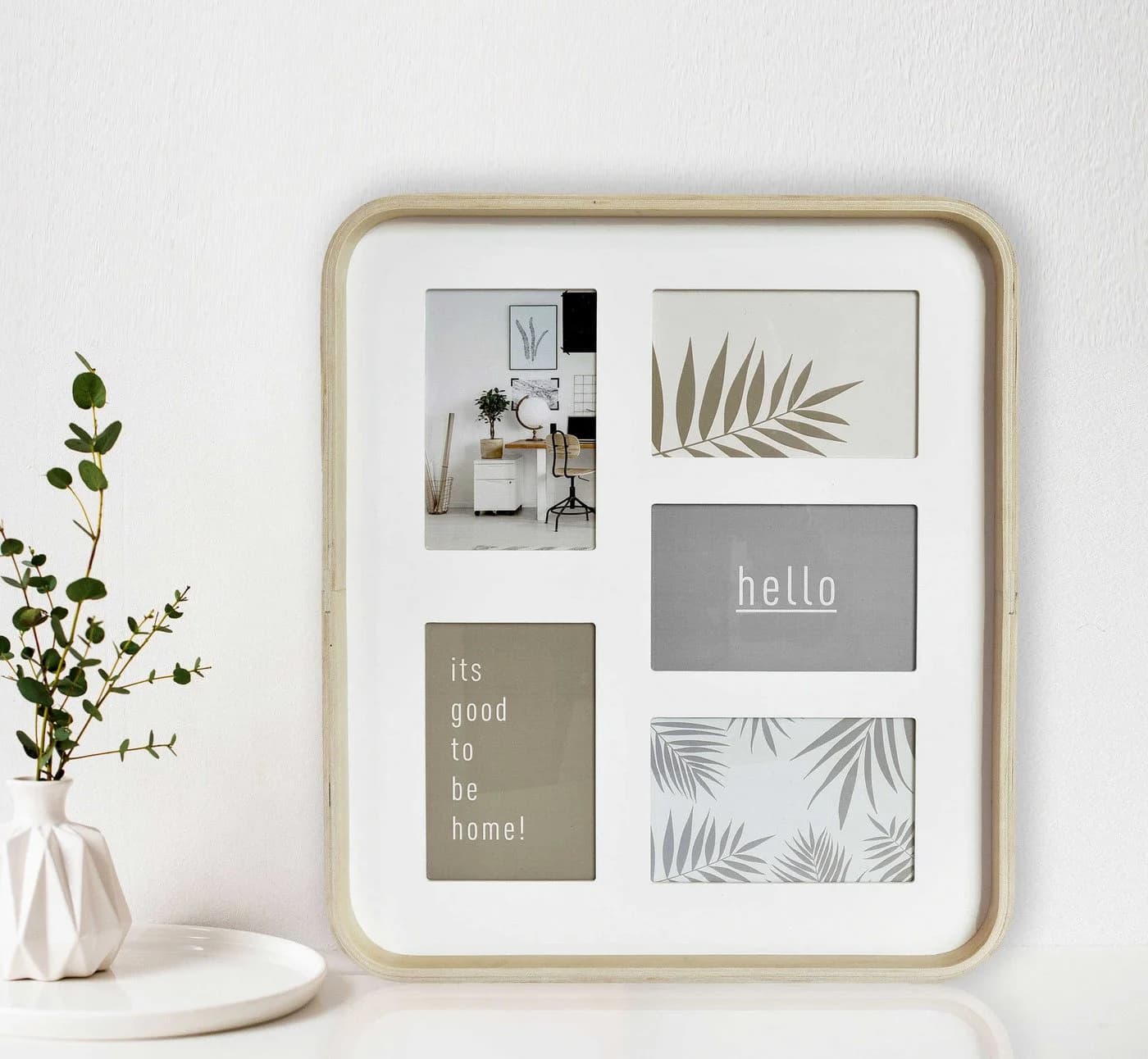 accent by nielsen Collagerahmen mit Passepartout für 5 Fotos Weiß
