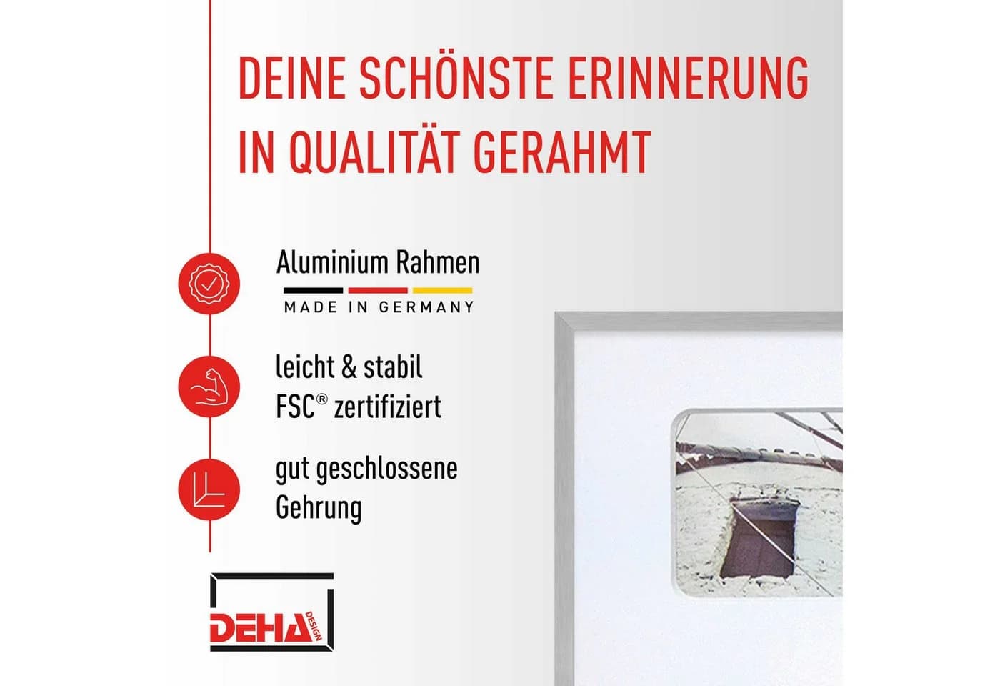 DEHA DESIGN Bilderrahmen Tribeca Collage Silber