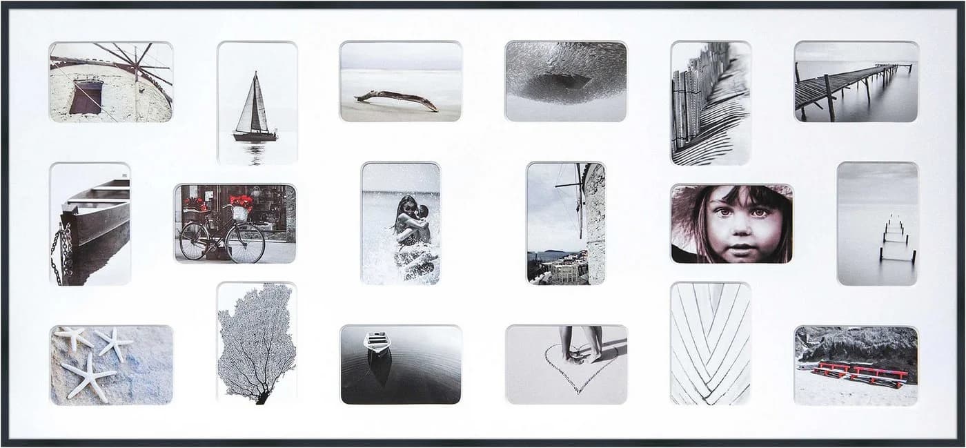 DEHA DESIGN Bilderrahmen Tribeca Collage Schwarz Aluminium - Bild 2