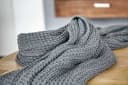 nielsen HOME Wohndecke Alen 100% Baumwolle Grob Gestrickt Creme Weiß Bild 1