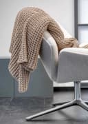 nielsen HOME Wohndecke Alen 100% Baumwolle Grob Gestrickt Creme Weiß Bild 3