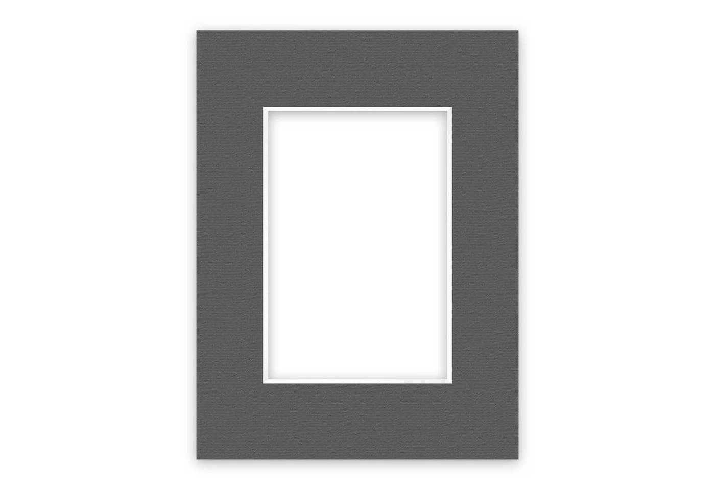 Nielsen Bilderrahmen Passepartout Conservation 1,5 mm Graphitgrau gerippt - Bild 2