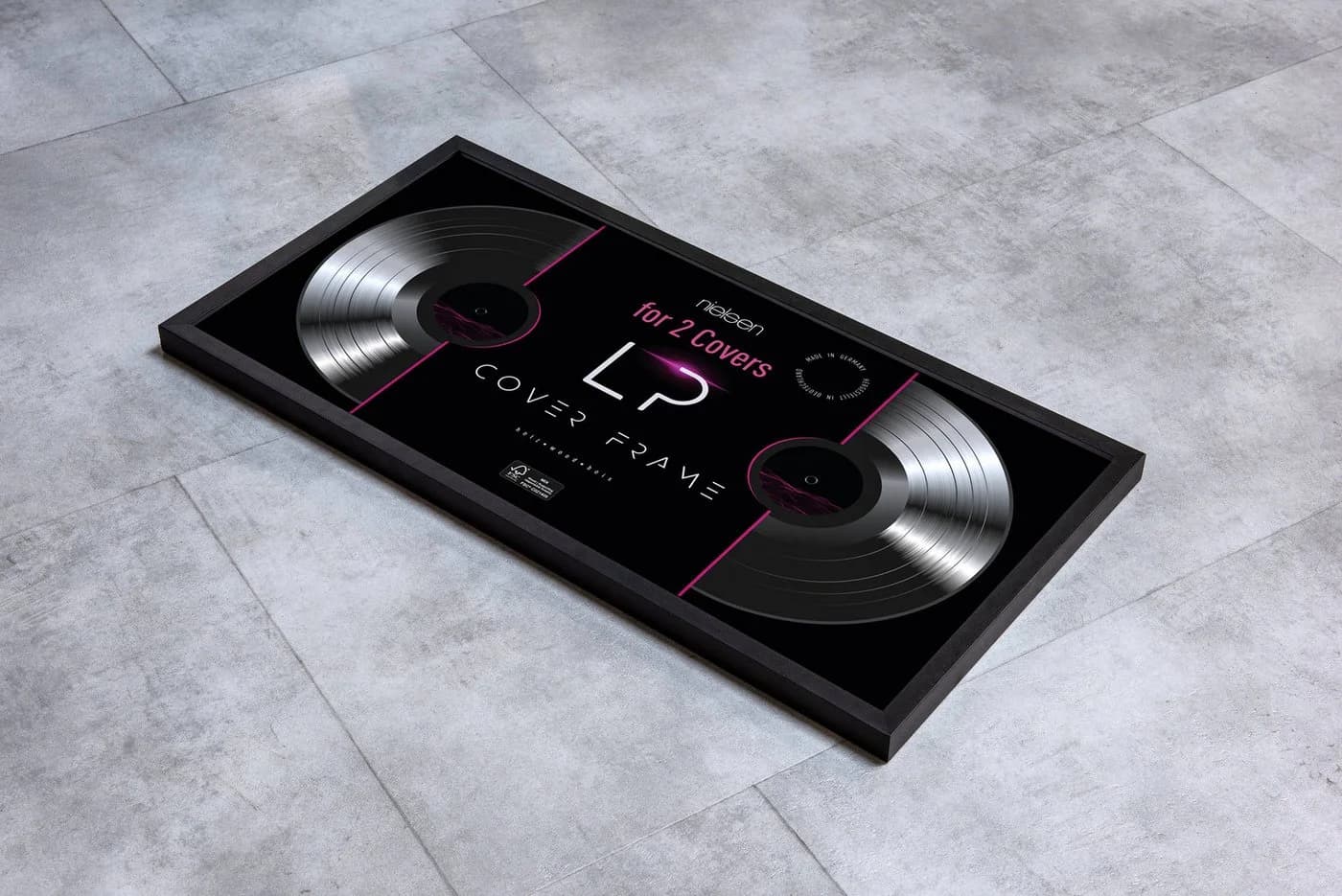 Nielsen Vinyl-Schallplattenrahmen Holz - Bild 5