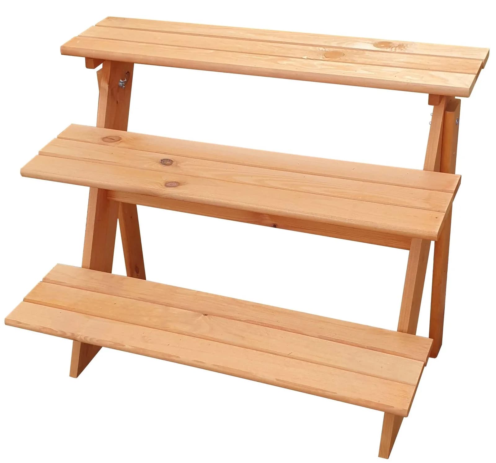 Promadino Blumentreppe Blumenständer Honigbraun Holzwerkstoff - Bild 5