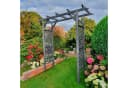 Pergola aus Kiefernholz und Stahl in grau Bild 2