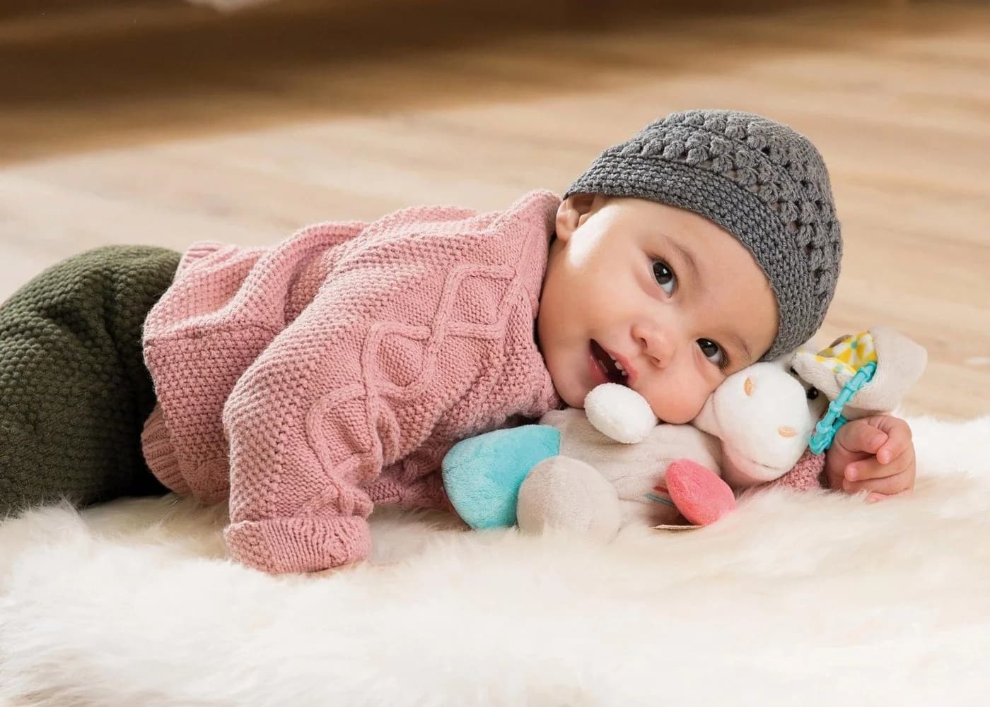 Nici Kuscheltier My First NICI Activity Esel Muli Bunt