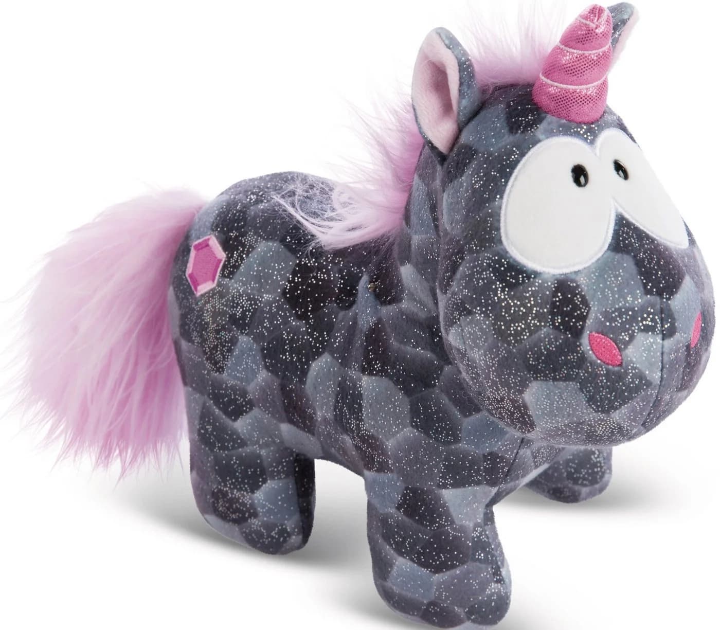 Nici Kuscheltier Theodor & Friends Einhorn Diamond Dust Grau/Rosa 32 cm - Bild 2