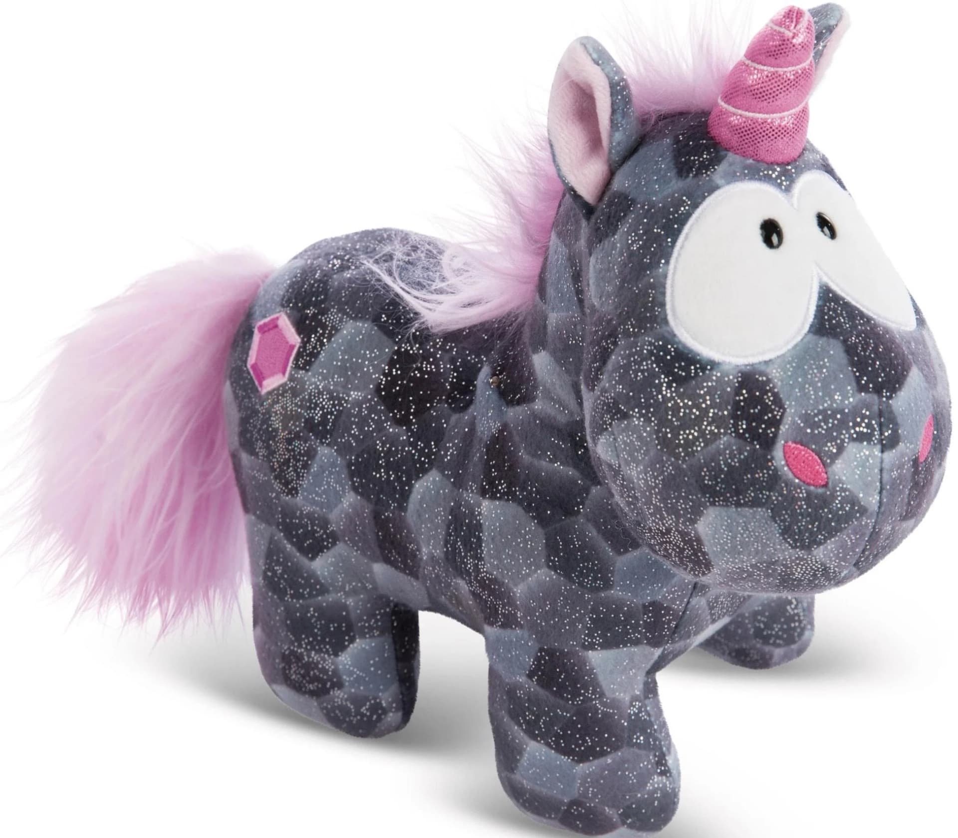 Nici Kuscheltier Theodor & Friends Einhorn Diamond Dust Grau/Rosa 32 cm - Bild 5
