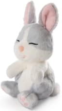 Nici Kuscheltier Sleeping Pets GREEN Hase 12 cm Grau im Körbchen Bild 4