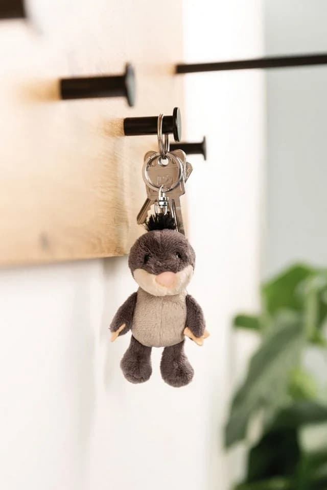 Nici Schlüsselanhänger Maulwurf 10 cm Plüsch Grau - Bild 4