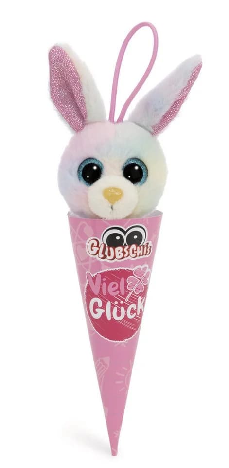 Nici Glubschis Kuscheltier Anhänger Hase 9 cm Bunt
