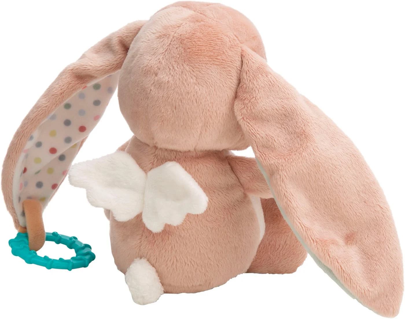 Nici Activity Hase Fjella Kuscheltier mit Beißring und Rassel Beige