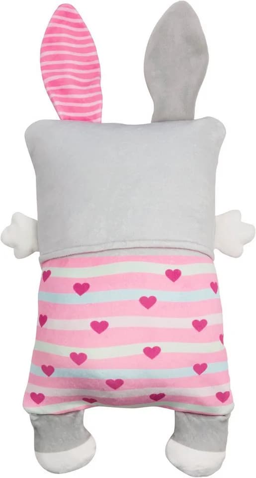 Nici Kuscheltier Cosidoos Hase Wendefunktion Grau/Rosa