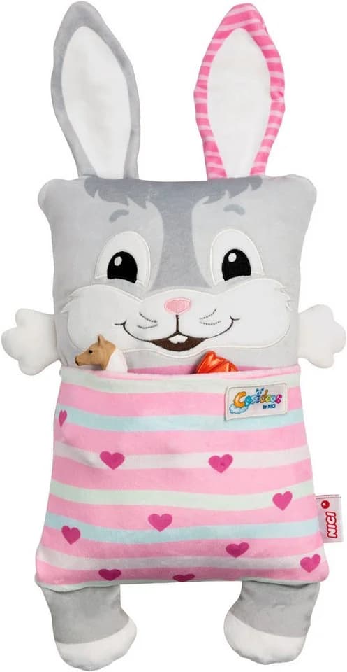 Nici Kuscheltier Cosidoos Hase Wendefunktion Grau/Rosa - Bild 5
