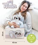 Modernes Dekokissen in Grün - Winterfarben Bild 1