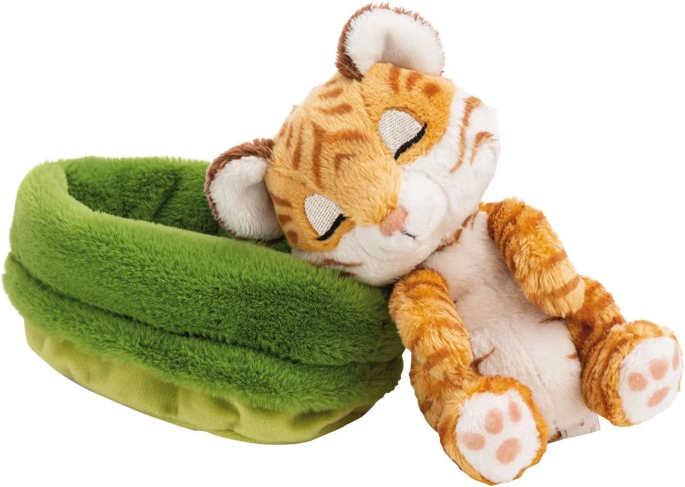 Nici Kuscheltier Sleeping Pets Tiger 12 cm im Körbchen
