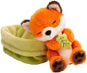 Nici Kuscheltier Sleeping Pets GREEN Fuchs mit Blatt 12 cm grün Bild 1