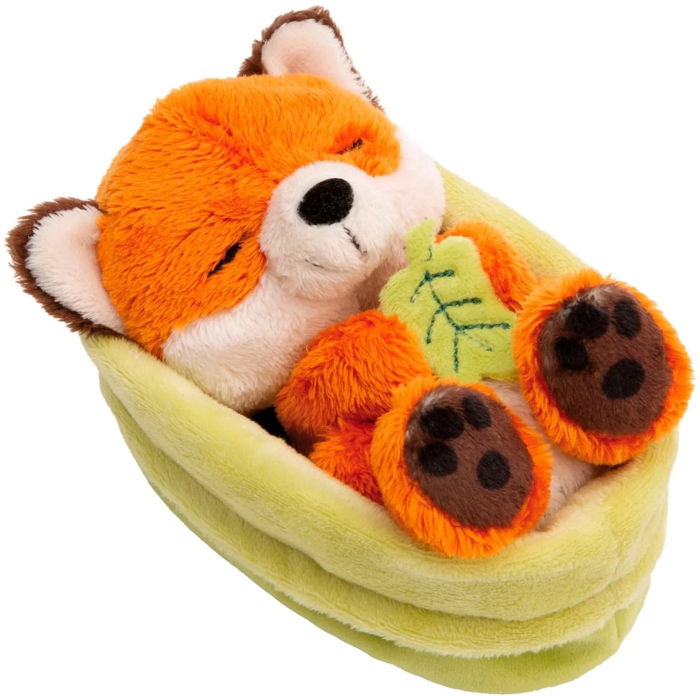 Nici Kuscheltier Sleeping Pets GREEN Fuchs mit Blatt 12 cm grün - Bild 2