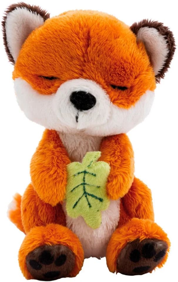 Nici Kuscheltier Sleeping Pets GREEN Fuchs mit Blatt 12 cm grün - Bild 4