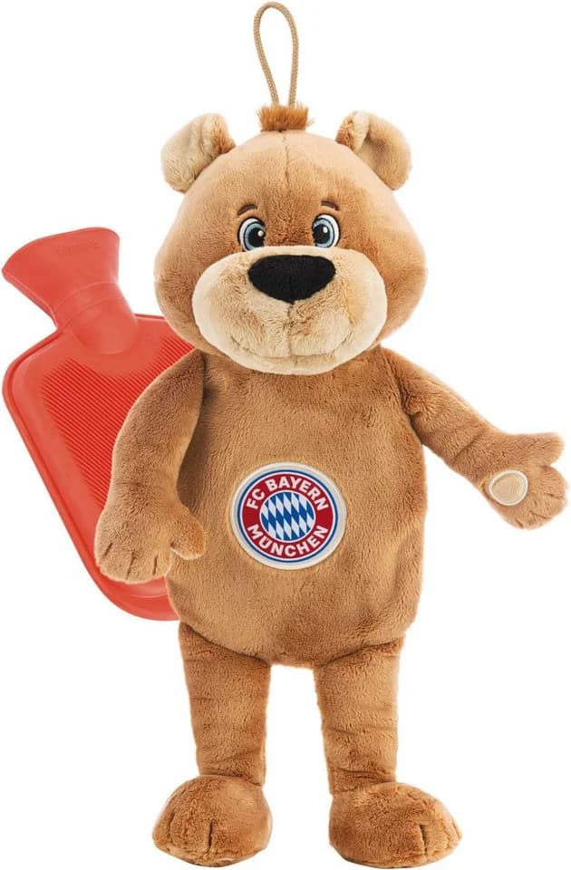 Nici Wärmflasche FC Bayern München Berni 300 ml Plüsch Braun - Bild 5