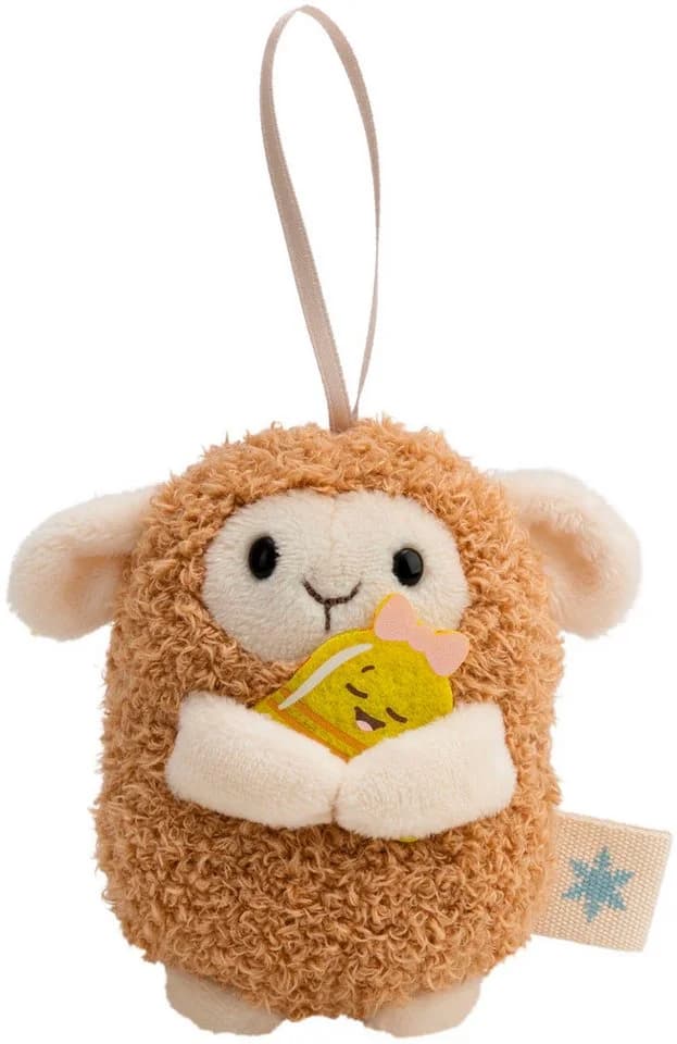 Nici Kuscheltier mymochi Wools Schaf 8cm braun mit Rentierkostüm & Glocke - Bild 5