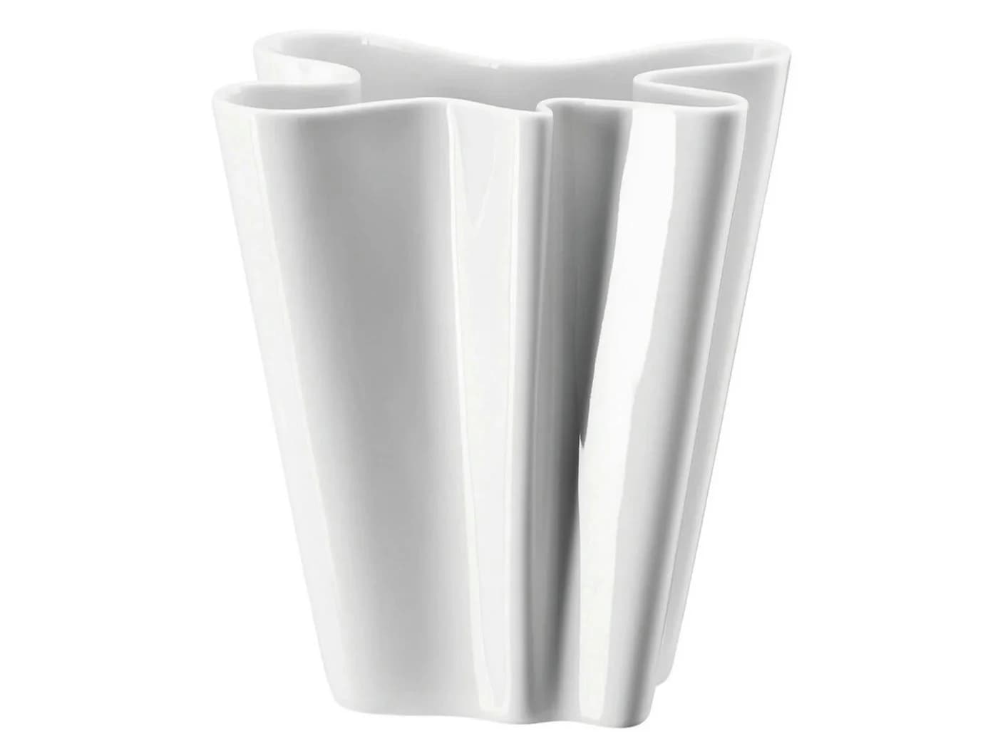 Rosenthal Vase Flux Weiß Keramik Dekoration - Bild 2
